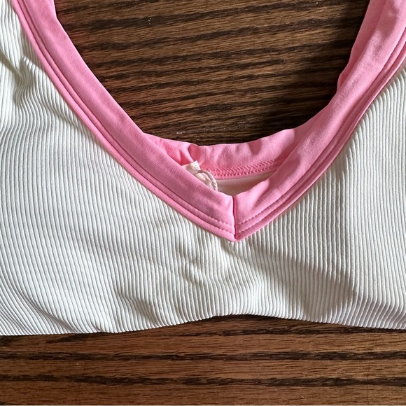L*Space Ribbed Cream & Pink Bikini Set, NWT - Picture 8 of 16
